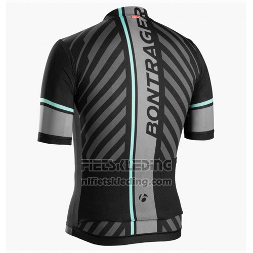 2016 Fietskleding Trek Bontrager Zwart en Grijs Korte Mouwen en Koersbroek